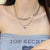 Fashion Geometric Stainless Steel Plating Inlay Zircon Necklace 1 Piece