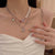 Fashion Geometric Stainless Steel Plating Inlay Zircon Necklace 1 Piece