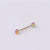 Fashion Geometric Stainless Steel Plating No Inlaid Tongue Nail