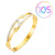 Fashion Geometric Stainless Steel Plating Zircon Bangle