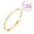 Fashion Geometric Stainless Steel Plating Zircon Bangle