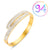 Fashion Geometric Stainless Steel Plating Zircon Bangle