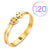 Fashion Geometric Stainless Steel Plating Zircon Bangle