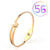 Fashion Geometric Stainless Steel Plating Zircon Bangle