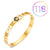 Fashion Geometric Stainless Steel Plating Zircon Bangle