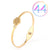 Fashion Geometric Stainless Steel Plating Zircon Bangle