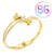 Fashion Geometric Stainless Steel Plating Zircon Bangle