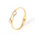 Fashion Geometric Stainless Steel Plating Zircon Bangle