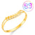 Fashion Geometric Stainless Steel Plating Zircon Bangle