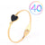 Fashion Geometric Stainless Steel Plating Zircon Bangle