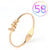 Fashion Geometric Stainless Steel Plating Zircon Bangle