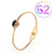 Fashion Geometric Stainless Steel Plating Zircon Bangle