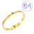 Fashion Geometric Stainless Steel Plating Zircon Bangle