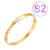 Fashion Geometric Stainless Steel Plating Zircon Bangle