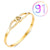 Fashion Geometric Stainless Steel Plating Zircon Bangle