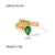 Fashion Geometric Stainless Steel Plating Zircon Gold Plated Open Ring