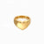 Fashion Geometric Stainless Steel Plating Zircon Gold Plated Rings