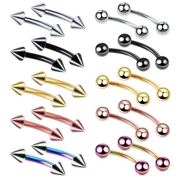 Fashion Geometric Stainless Steel Polishing Eyebrow Nails