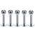 Fashion Geometric Stainless Steel Polishing Lip Stud