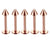 Fashion Geometric Stainless Steel Polishing Lip Stud