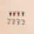 Fashion Geometric Stainless Steel Zircon Nose Studs 1 Piece