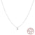 Fashion Geometric Sterling Silver Inlay Zircon Pendant Necklace 1 Piece