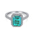 Fashion Geometric Sterling Silver Inlay Zircon Rings 1 Piece