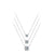 Fashion Geometric Sterling Silver Plating Zircon Pendant Necklace