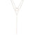 Fashion Geometric Tassel Stainless Steel Necklace Plating Stainless Steel Necklaces