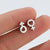 Fashion Geometric Titanium Steel Ear Studs Plating No Inlaid Stainless Steel Earrings