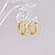 Fashion Geometric Titanium Steel Earrings Gold Plated Artificial Rhinestones Stainless Steel Earrings