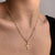 Fashion Geometric Titanium Steel Gold Plated Pendant Necklace 1 Piece