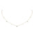 Fashion Geometric Titanium Steel Gold Plated Zircon Gold Plated Necklace