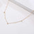 Fashion Geometric Titanium Steel Gold Plated Zircon Gold Plated Necklace