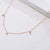 Fashion Geometric Titanium Steel Gold Plated Zircon Gold Plated Necklace