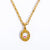 Fashion Geometric Titanium Steel Pendant Necklace Stoving Varnish Stainless Steel Necklaces