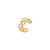 Fashion Geometric Titanium Steel Plating Gold Plated Open Ring