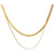 Fashion Geometric Titanium Steel Plating Layered Necklaces 1 Piece