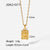 Fashion Geometric Titanium Steel Plating Pendant Necklace