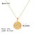 Fashion Geometric Titanium Steel Plating Pendant Necklace