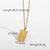 Fashion Geometric Titanium Steel Plating Pendant Necklace