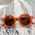 Fashion Geometric UV Protection Resin Kids Sunglasses