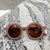 Fashion Geometric UV Protection Resin Kids Sunglasses