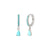 Fashion Geometric Water Drop Leaf Round Turquoise Copper Earrings