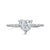 Fashion Geometric Water Droplets Sterling Silver Plating Zircon Rings