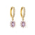 Fashion Geometric Zircon Colored Zircon Earrings