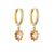 Fashion Geometric Zircon Colored Zircon Earrings