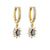 Fashion Geometric Zircon Colored Zircon Earrings