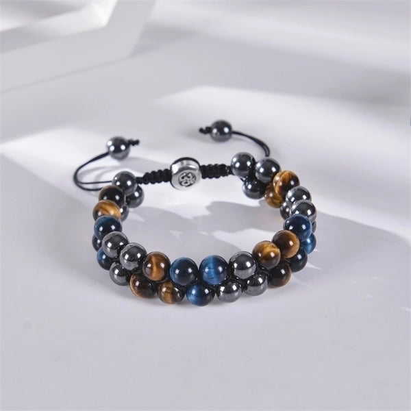 Fashion Gradient Color Natural Stone Beaded Bracelets 1 Piece