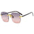 Fashion Gradient Color Pc Square Frameless Women's Sunglasses